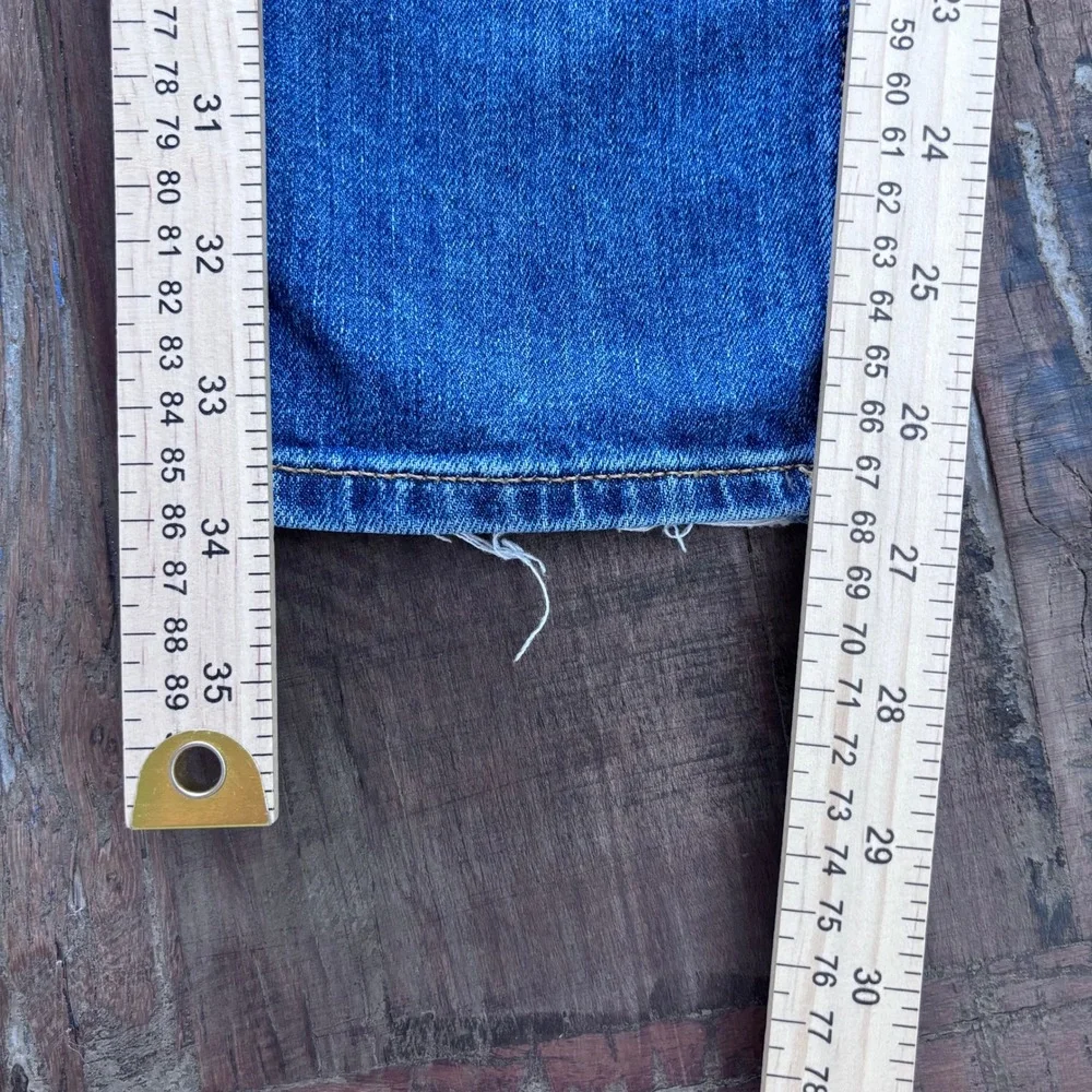 rag & bone Dre Slim Boyfriend Jeans Medium Wash Indigo Size 24 Low Rise Stretch